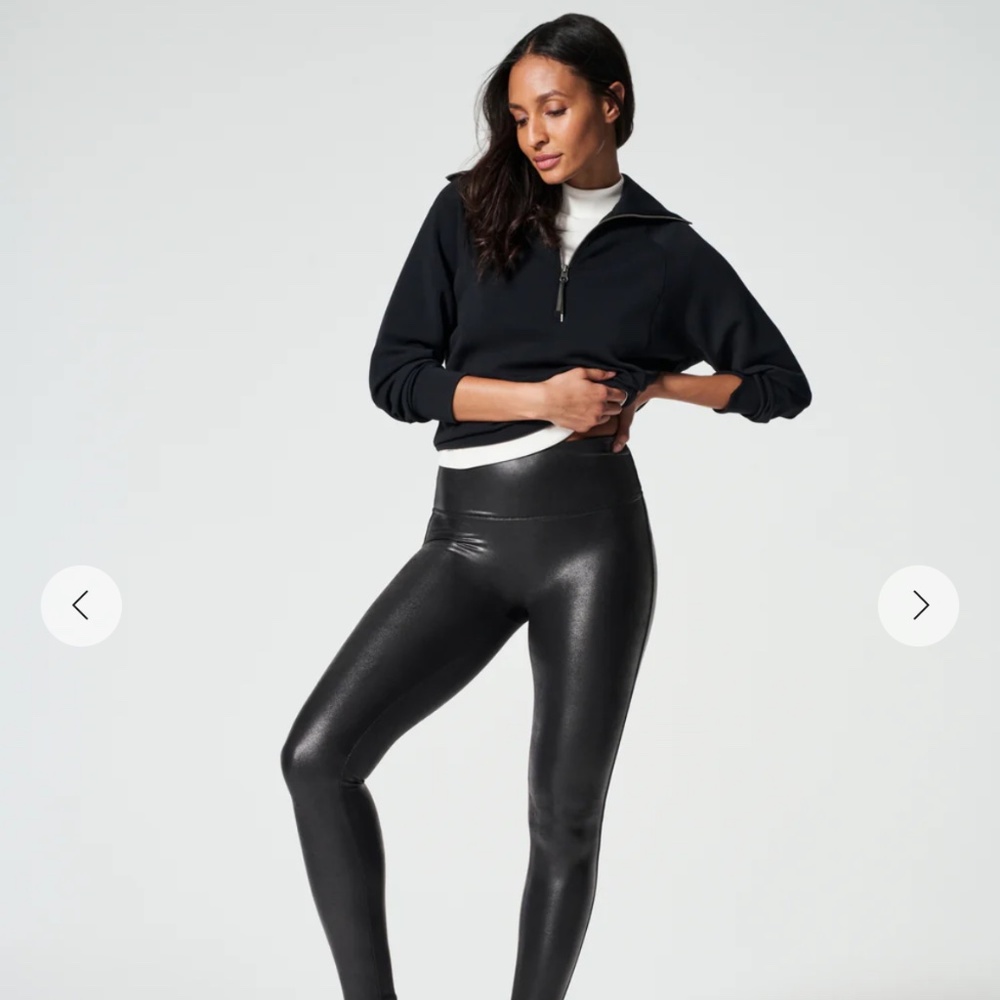 Faux leather leggings